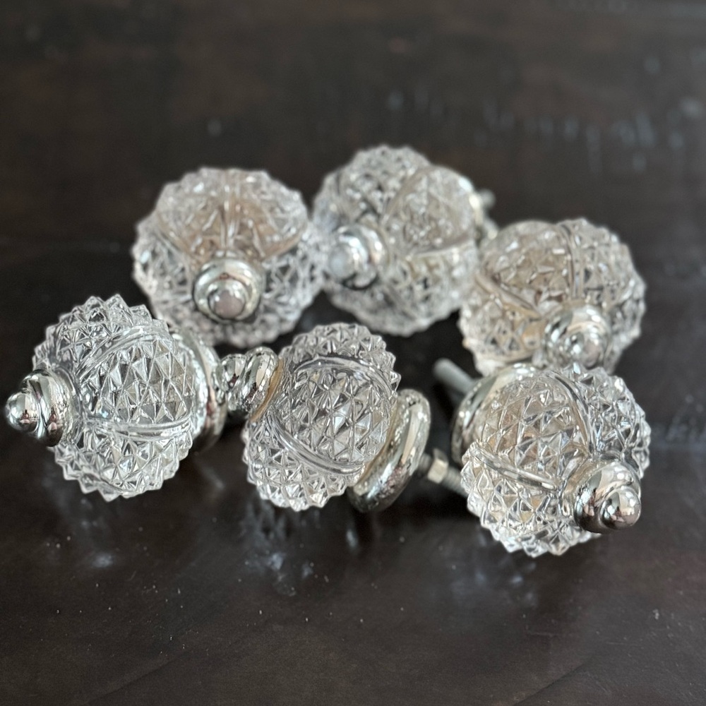 Crystal Cut - Dresser Knobs (6)